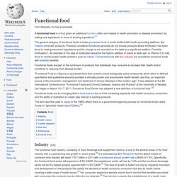 Functional food