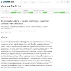 Functional profiling of the gut microbiome in disease-associated inflammation