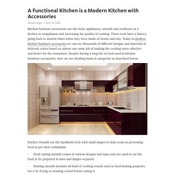 What is the latest kitchen design?