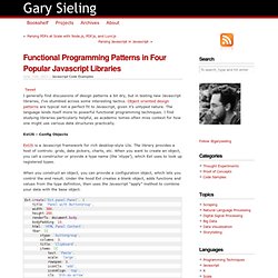 Functional Programming Patterns In Four Popular Javascript Libraries