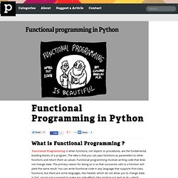Functional Programming in Python