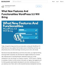 What New Features And Functionalities WordPress 5.5 Will Bring