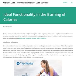 Ideal Functionality in the Burning of Calories