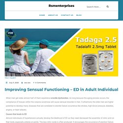 Improving Sensual Functioning – ED in Adult Individual
