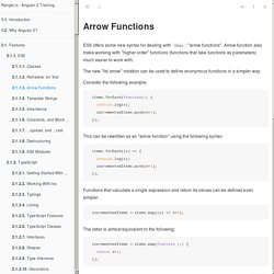Arrow Functions · Rangle.io : Angular 2 Training