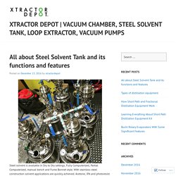 All about Steel Solvent Tank and its functions and features