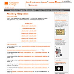 Fundación Orange - Análisis y prospectiva