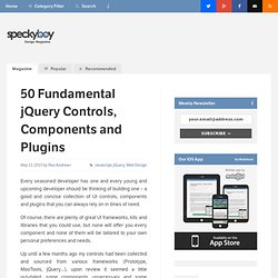 50 Fundamental jQuery Controls, Components and Plugins