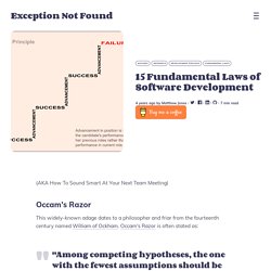 15 Fundamental Laws of Software Development