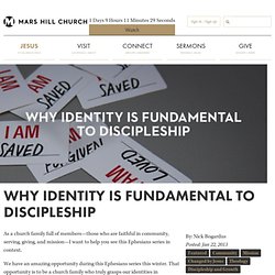 Why identity is fundamental to discipleship