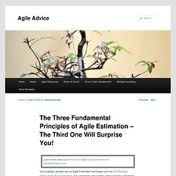 The Three Fundamental Principles of Agile Estimation – The Third One Will Surprise You!