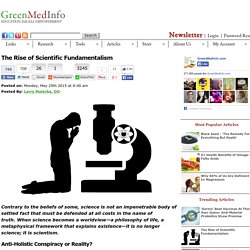 The Rise of Scientific Fundamentalism