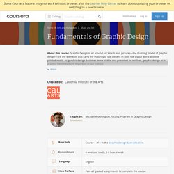 Fundamentals of Graphic Design - California Institute of the Arts