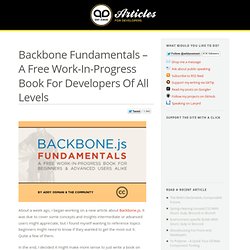 Backbone Fundamentals – A Free Work-In-Progress Book For Developers Of All Levels