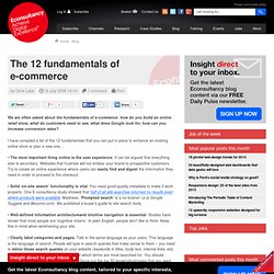 12 fundamentals of e-commerce