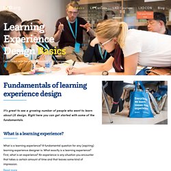 Fundamentals of learning experience design - Learning Experience Design