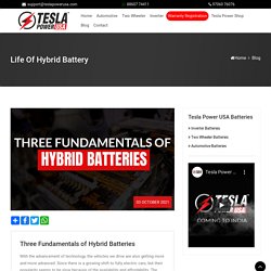 Three Fundamentals of Hybrid Batteries