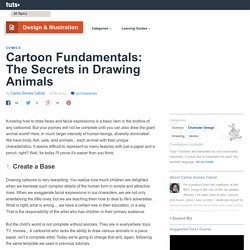 Cartoon Fundamentals: The Secrets in Drawing Animals