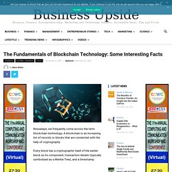 The Fundamentals of Blockchain Technology: Some Interesting Facts