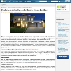 Fundamentals for Successful Passive House Building by Sam Cameron