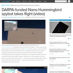 DARPA-funded Nano Hummingbird spybot takes flight (video)
