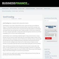 Seed Funding - Business Finance