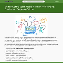 Fundraising Site for Recycling Advertising