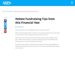 Hottest Fundraising Tips from this Financial Year - Australian Sports Foundation
