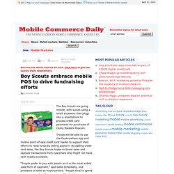Boy Scouts embrace mobile POS to drive fundraising efforts