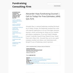Fundraising Consulting Firm