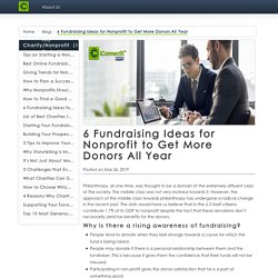 6 Fundraising Ideas for Nonprofit to Get More Donors All Year