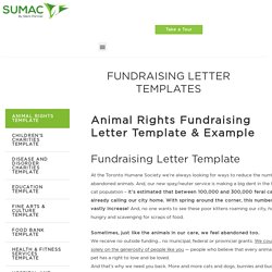 Fundraising Letter Templates