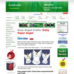 funEZcrafts - Easy Angel Crafts - Doily Paper Angel