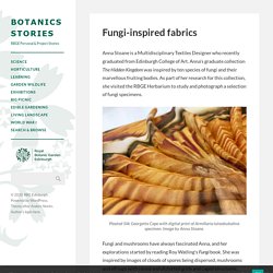 Fungi-inspired fabrics