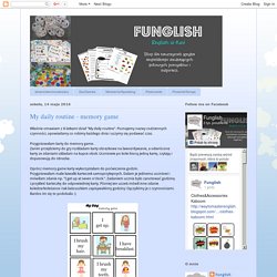Funglish: My daily routine - memory game