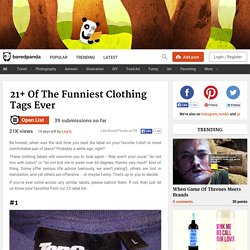 Funniest Clothing Tags Ever (click twice)