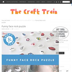 Funny face rock puzzle