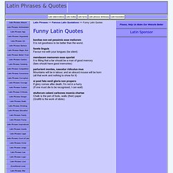 Humorous Latin Quotes 106