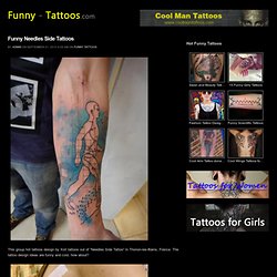 Funny Needles Side Tattoos