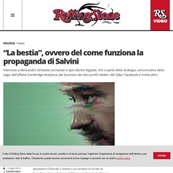 “La bestia”, ovvero del come funziona la propaganda di Salvini