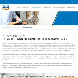Furnace Repair NYC - 212 HVAC - New York, NY
