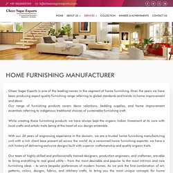 Home Furnishing Manufacturer