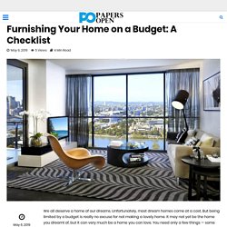 Furnishing Your Home on a Budget: A Checklist