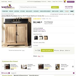 James Martin Furniture Genna 35.5" Single Bathroom Vanity Set