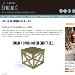 free furniture plans build barrington end table