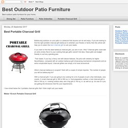 Best Portable Charcoal Grill.