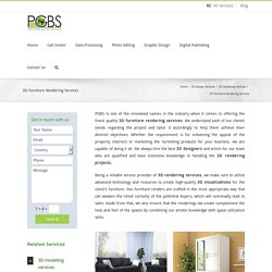 3d Furniture Rendering Services