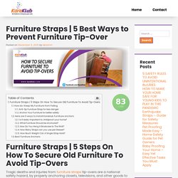5 Best Ways to Prevent Furniture Tip-Over