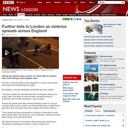 London riots: Theresa May meets police as Hackney violence erupts