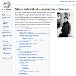 Wilhelm Furtwängler et ses relations avec le régime nazi